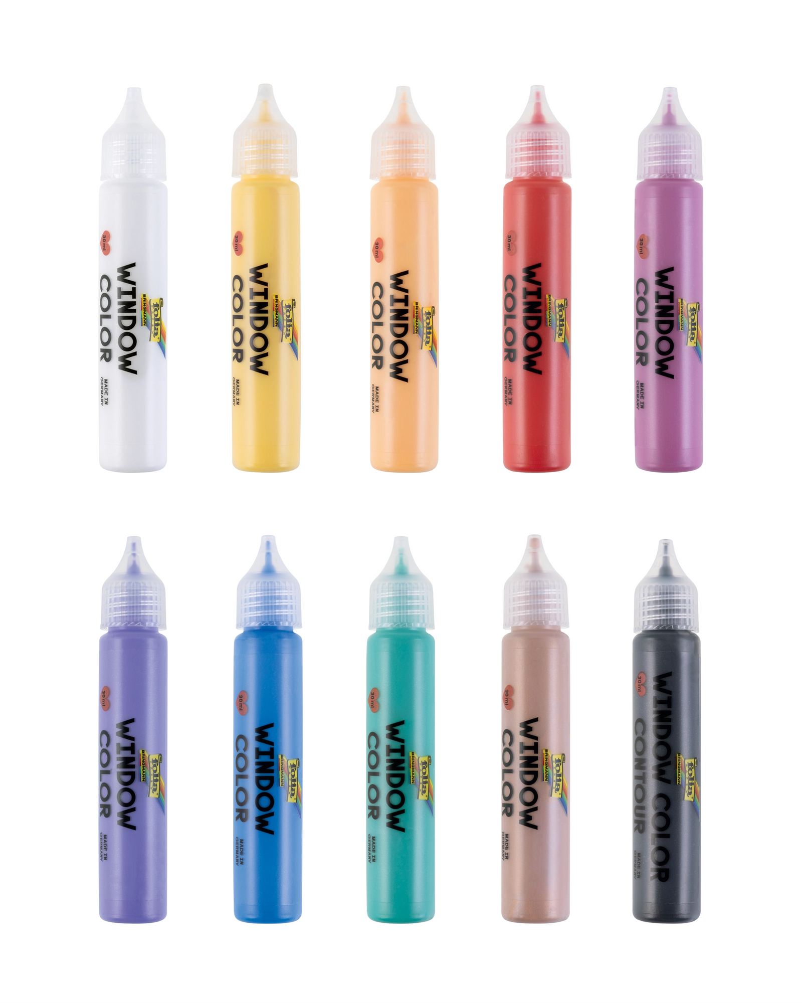 FOLIA WINDOW PAINT SET – 10 COLORS