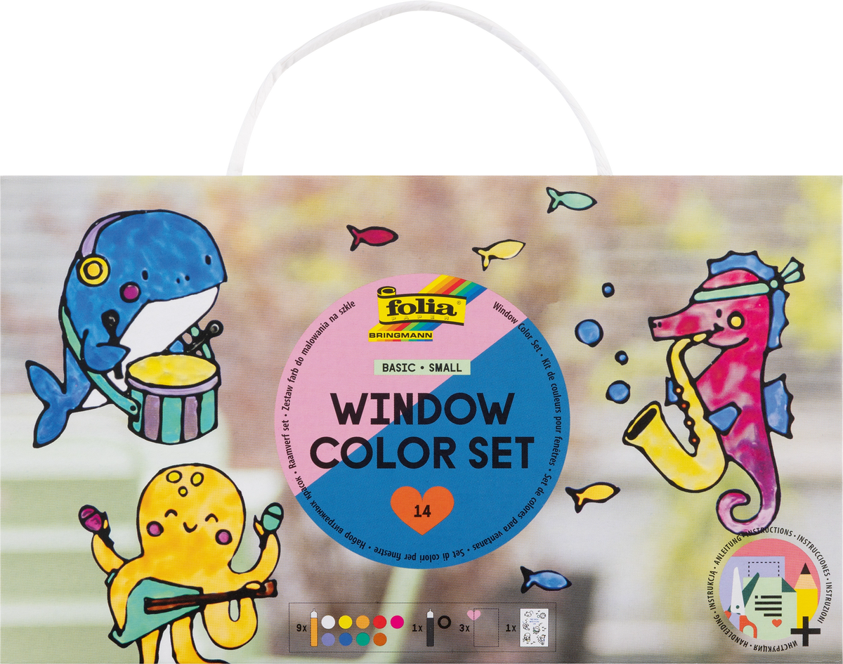 FOLIA WINDOW PAINT SET – 10 COLORS