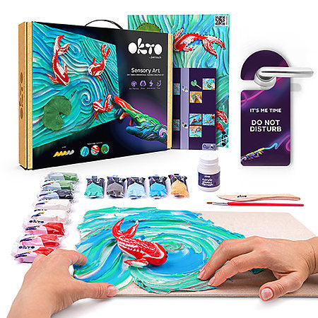 SENSORY ART 3D CLAY PAINTING KITS- KOI FISH