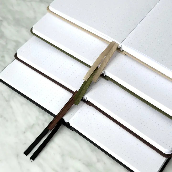 LINEN HARDCOVER DOTTED JOURNAL - ONYX