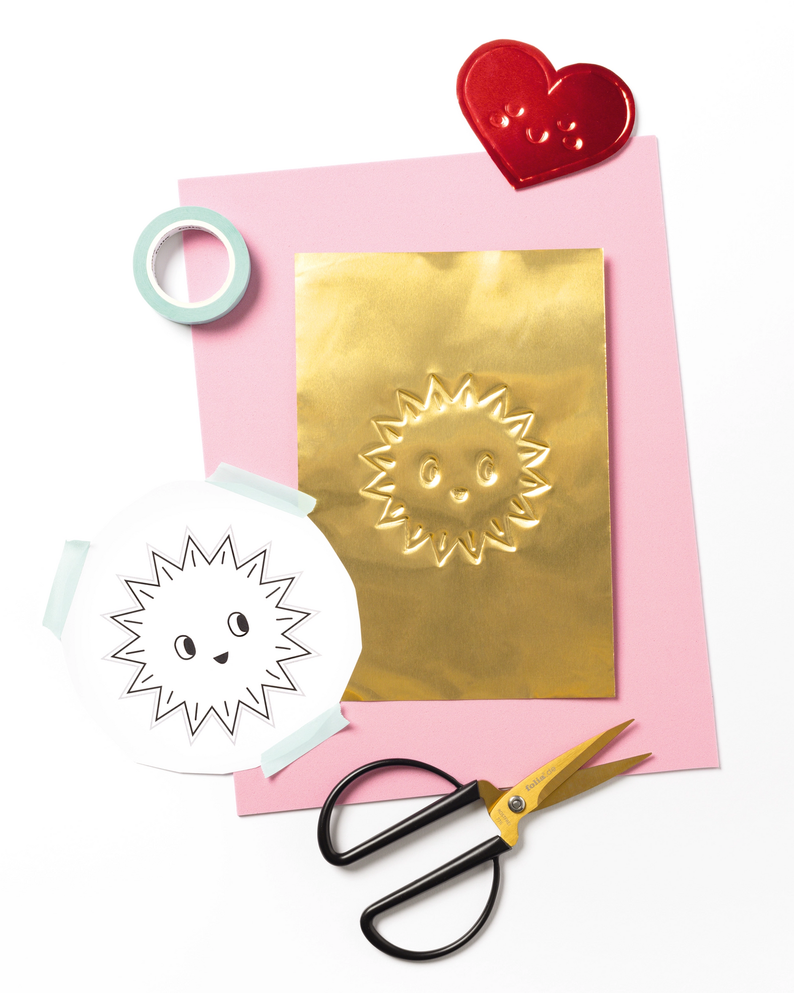 FOLIA DIY ALUM EMBOSSING FOIL 7.3 X11.4 SHEET - SILVER