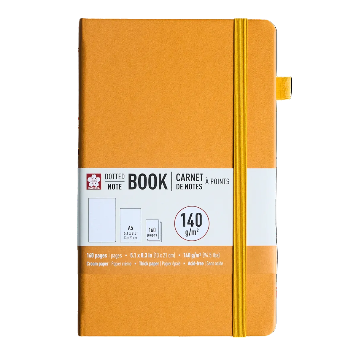 SAKURA NOTEBOOK DOTTED A5 -  JAPANESE KERRIA