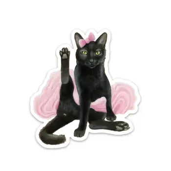 VINYL STICKER BALLERINA KITTY