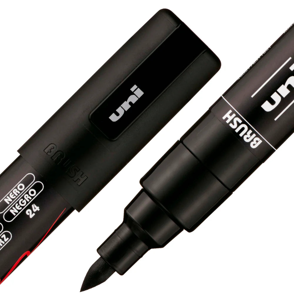 POSCA PAINT MARKER PC-5BR BRUSH BLACK