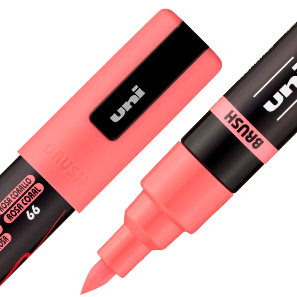 POSCA PAINT MARKER PC-5BR BRUSH CORAL PINK