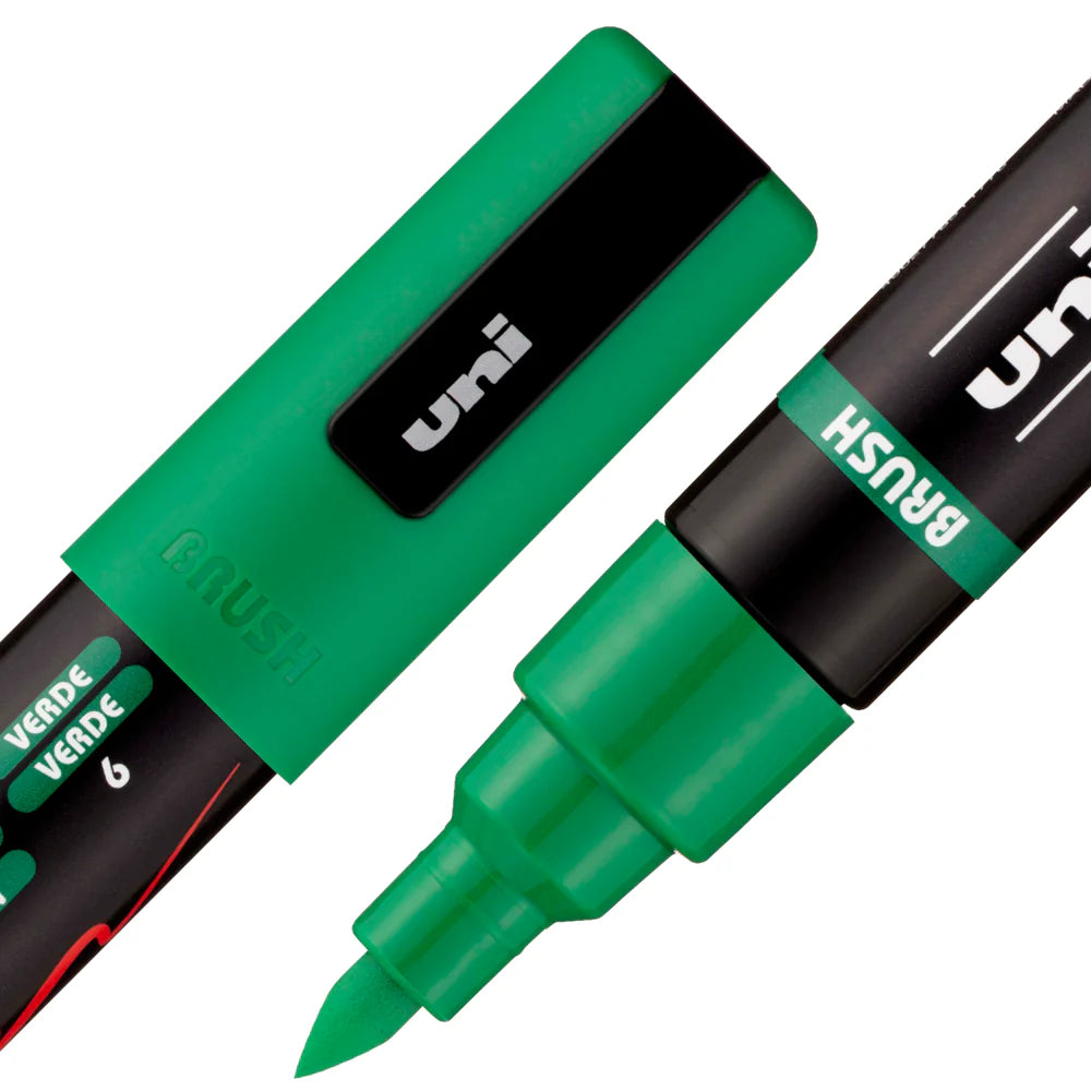 POSCA PAINT MARKER PC-5BR BRUSH GREEN