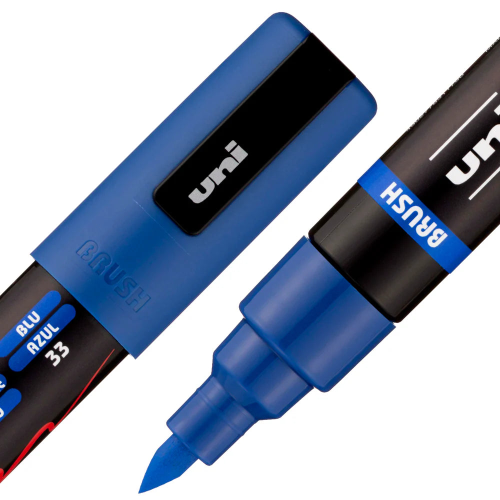 POSCA PAINT MARKER PC-5BR BRUSH BLUE
