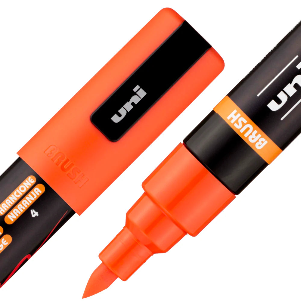 POSCA PAINT MARKER PC-5BR BRUSH ORANGE