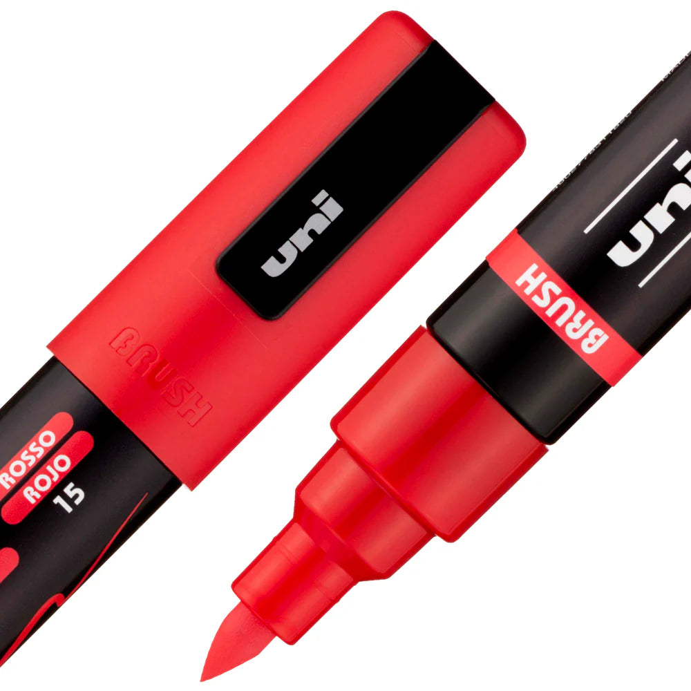 POSCA PAINT MARKER PC-5BR BRUSH RED