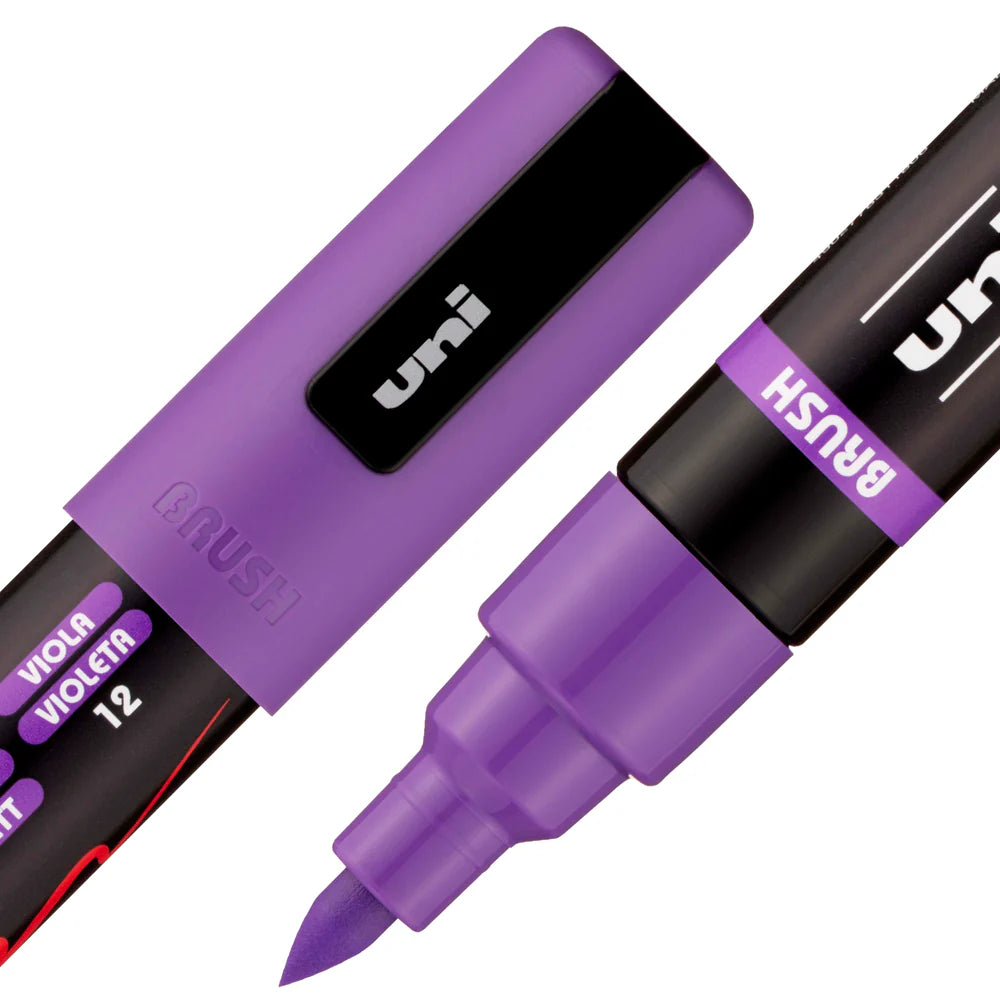 POSCA PAINT MARKER PC-5BR BRUSH VIOLET