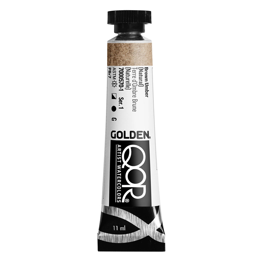 QOR 11 ML TUBE BROWN UMBER NATURAL