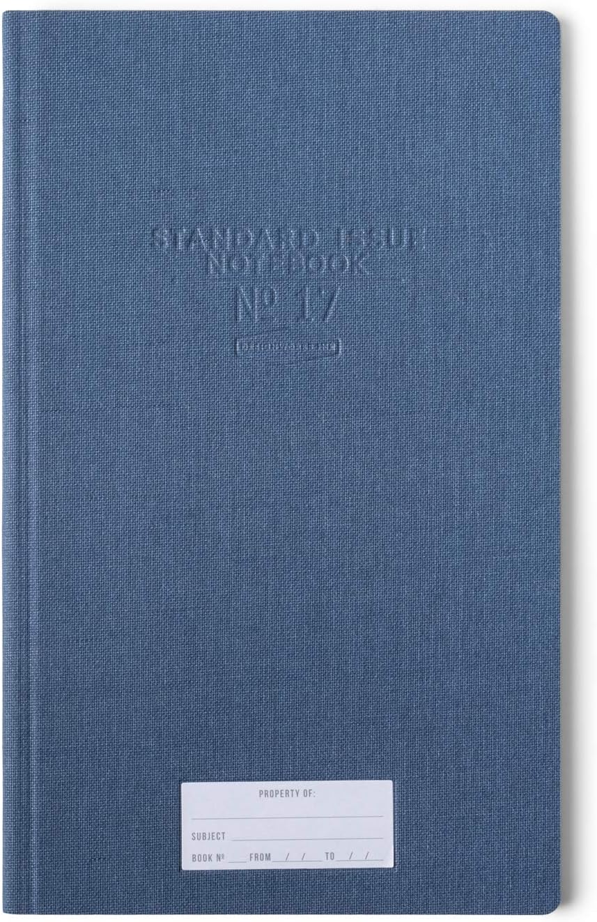 STANDARD ISSUE TALL NOTEBOOK NO. 17  BLUE