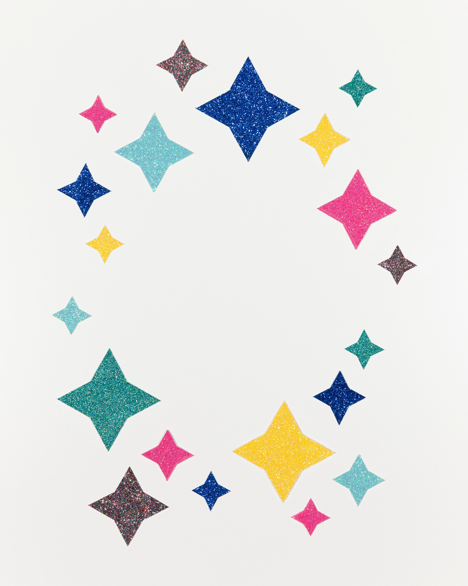 FOLIA GLITTER BOARD PAD RAINBOW 6.85"X9.65" ASSORTED