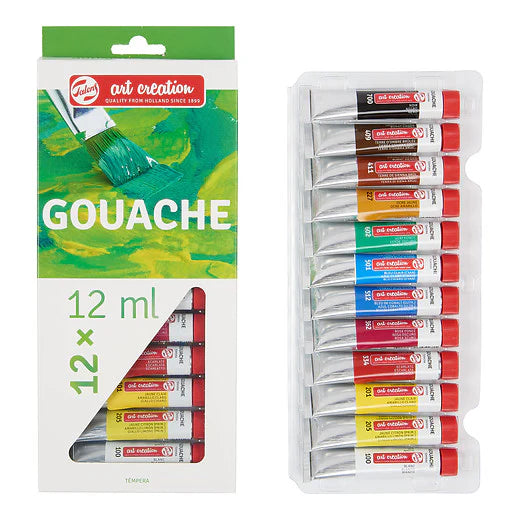 TALENS ART CREATION GOUACHE SET 12X 12ML