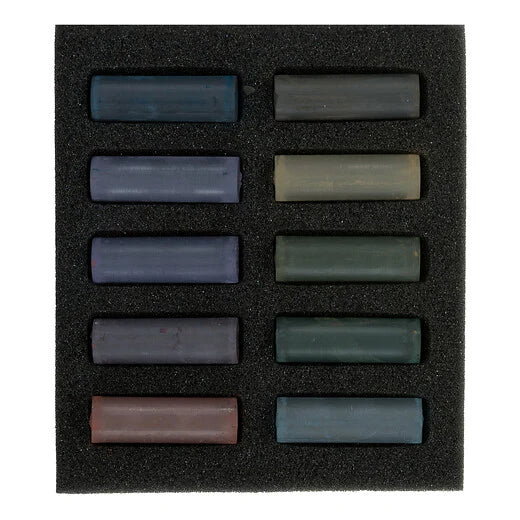 REMBRANDT SOFT PASTEL MICRO SET/10 DARK SHADES
