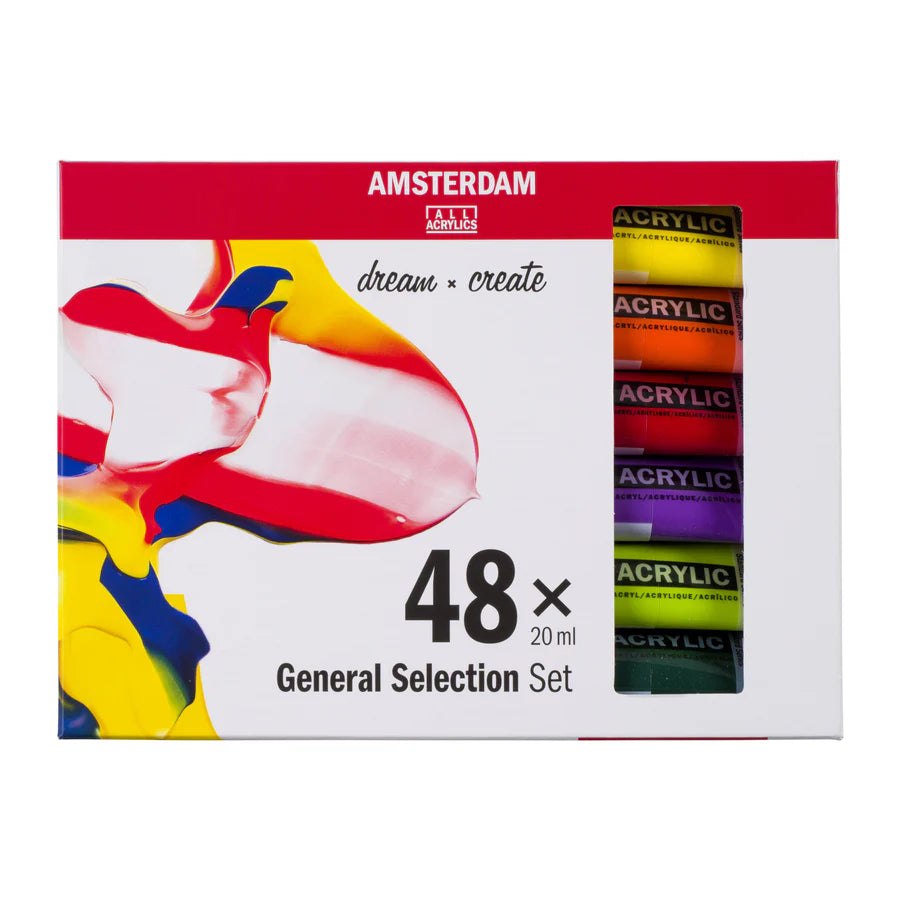 AMSTERDAM STANDARD ACRYLIC 48X20ML GENERAL SET