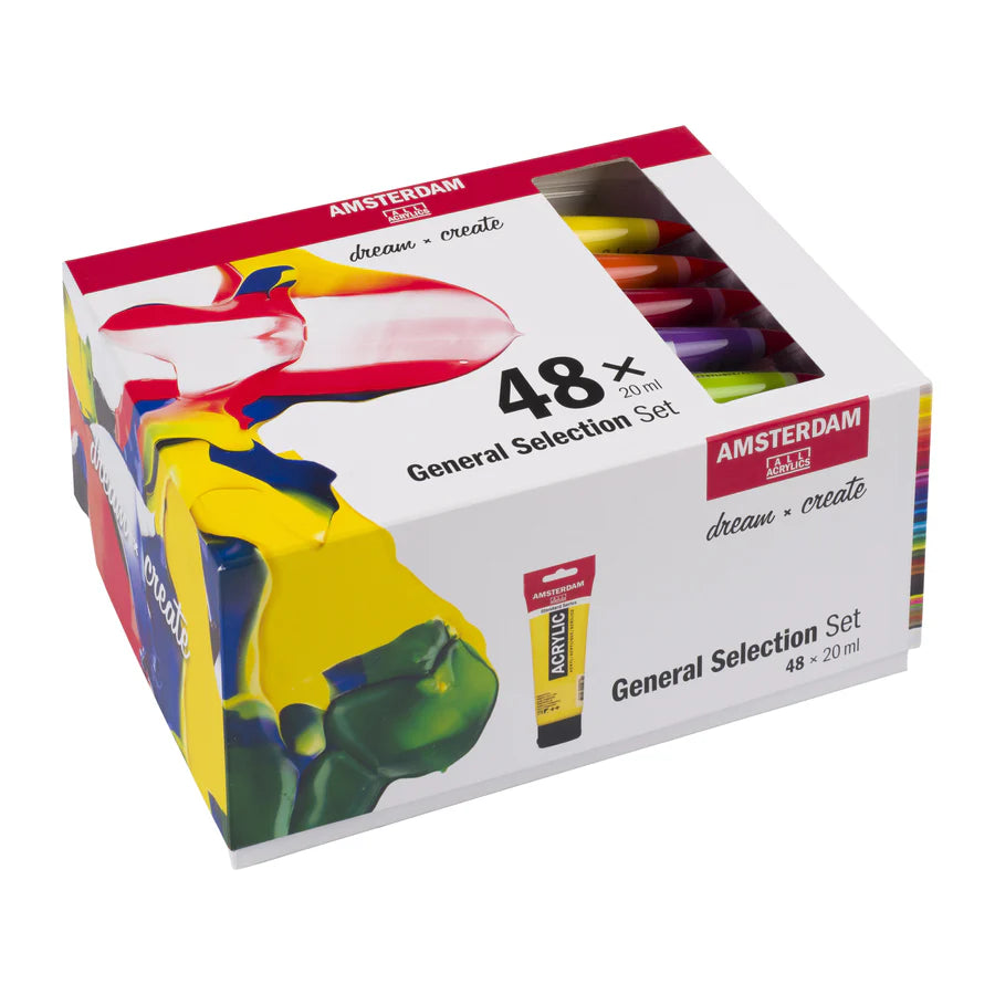 AMSTERDAM STANDARD ACRYLIC 48X20ML GENERAL SET