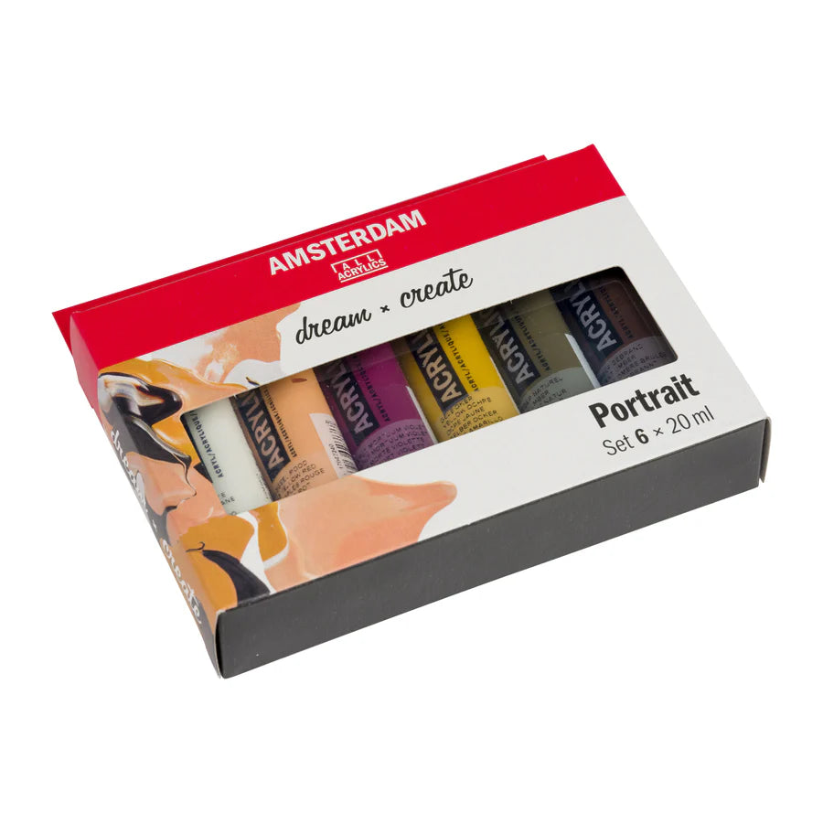 AMSTERDAM STANDARD ACRYLIC 6X20ML PORTRAIT COLORS SET