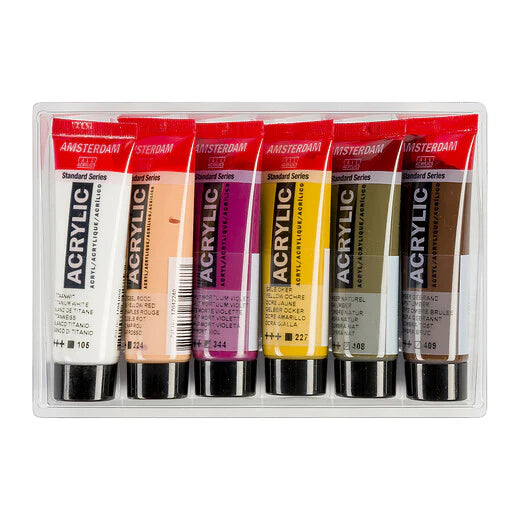 AMSTERDAM STANDARD ACRYLIC 6X20ML PORTRAIT COLORS SET