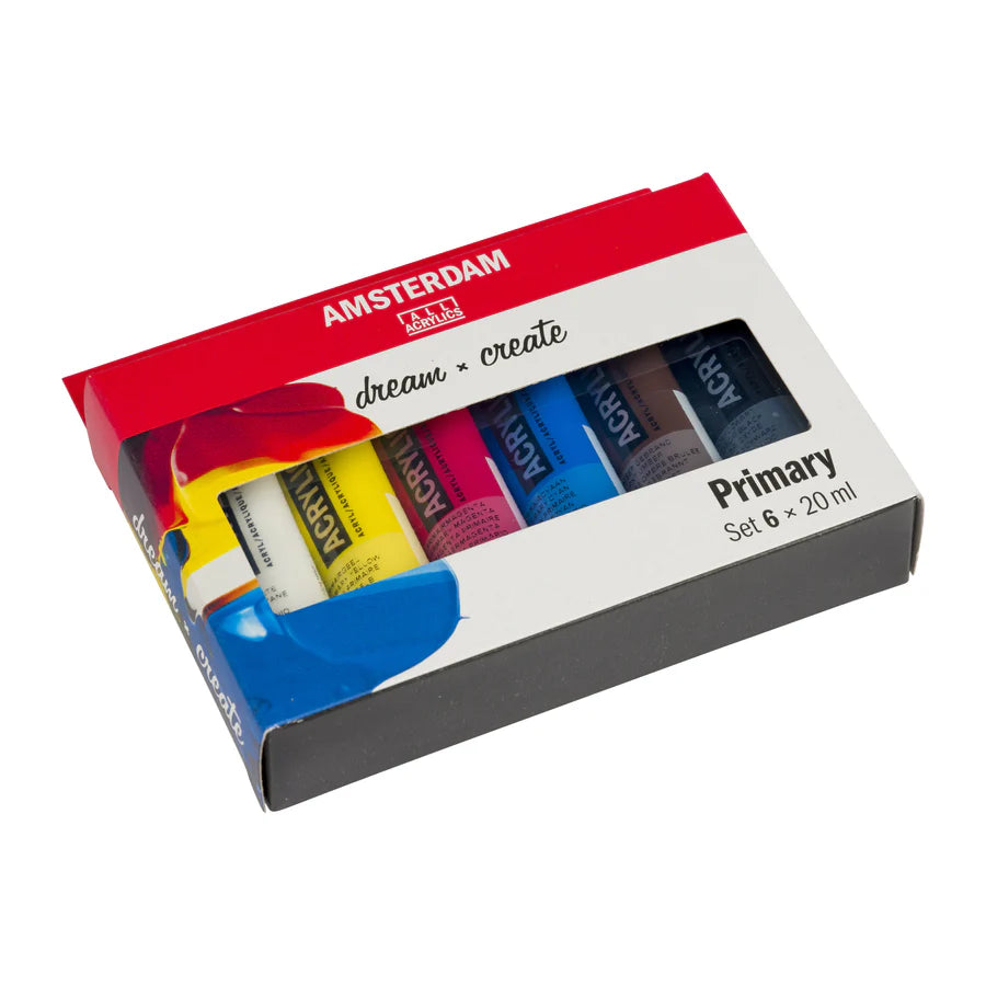 AMSTERDAM STANDARD ACRYLIC 6X20ML PRIMARY SET