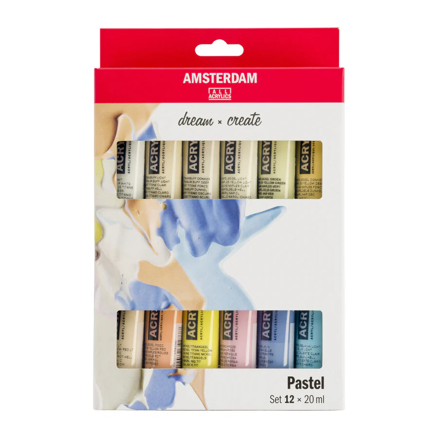 AMSTERDAM STANDARD ACRYLIC 12X20ML PASTELS SET