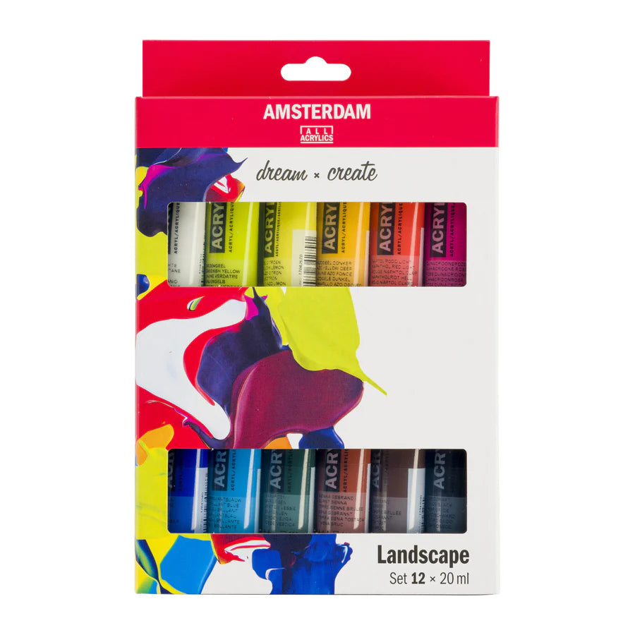 AMSTERDAM STANDARD ACRYLIC 12X20ML LANDSCAPE SET