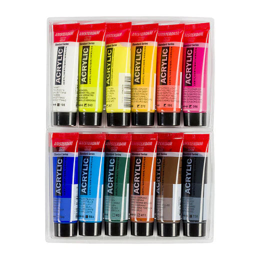 AMSTERDAM STANDARD ACRYLIC 12X20ML LANDSCAPE SET