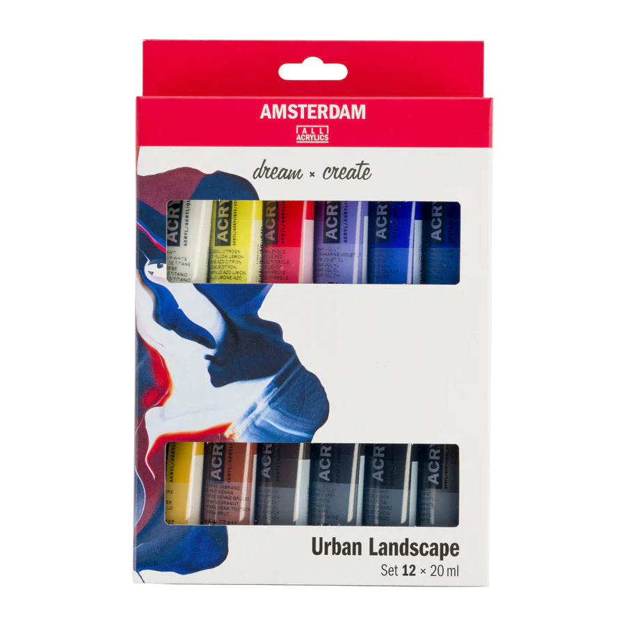 AMSTERDAM STANDARD ACRYLIC 12X20ML URBAN LANDSCAPE. SET