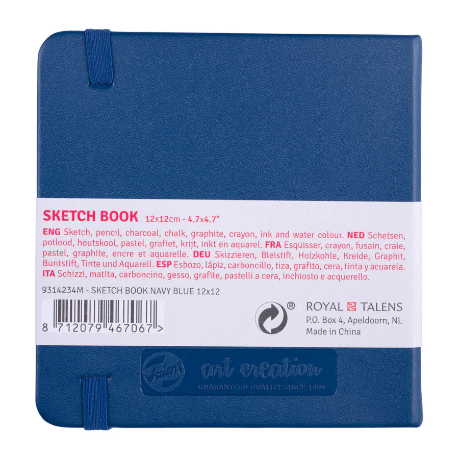 ART CREATION SKETCHBOOK NAVY BLUE (SQUARE) 12CM X 12CM