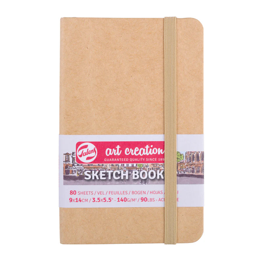 TALENS ART CREATION SKETCHBOOK 140G# KRAFT COVER 9CM X 14CM
