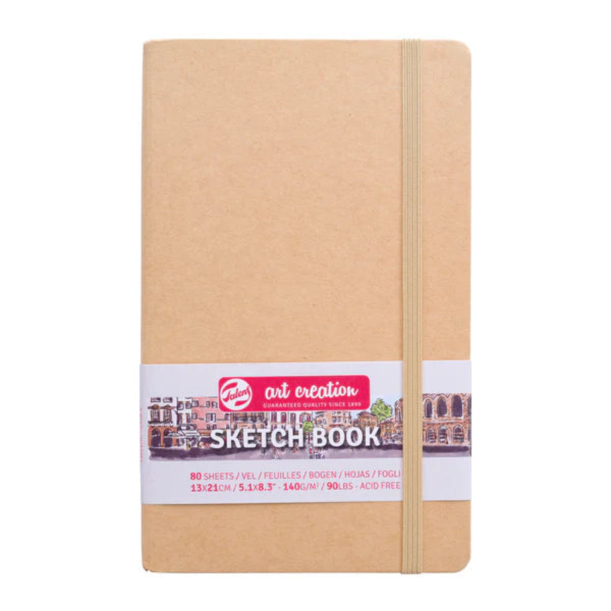 TALENS ART CREATION SKETCHBOOK 140G# KRAFT COVER 13CM X 21CM