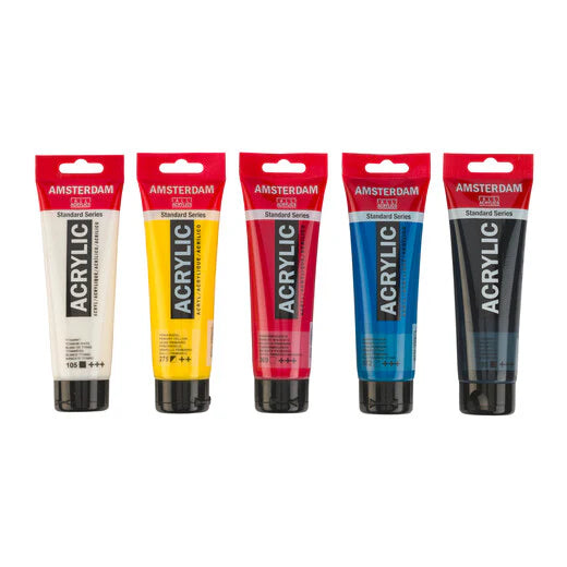 AMSTERDAM STANDARD  ACRYLIC PRIMARY SET | 5X120 ML