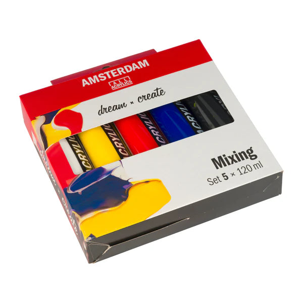 AMSTERDAM STANDARD ACRYLIC MIXING SET – 5X120 ML