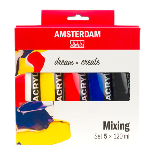 AMSTERDAM STANDARD ACRYLIC MIXING SET – 5X120 ML