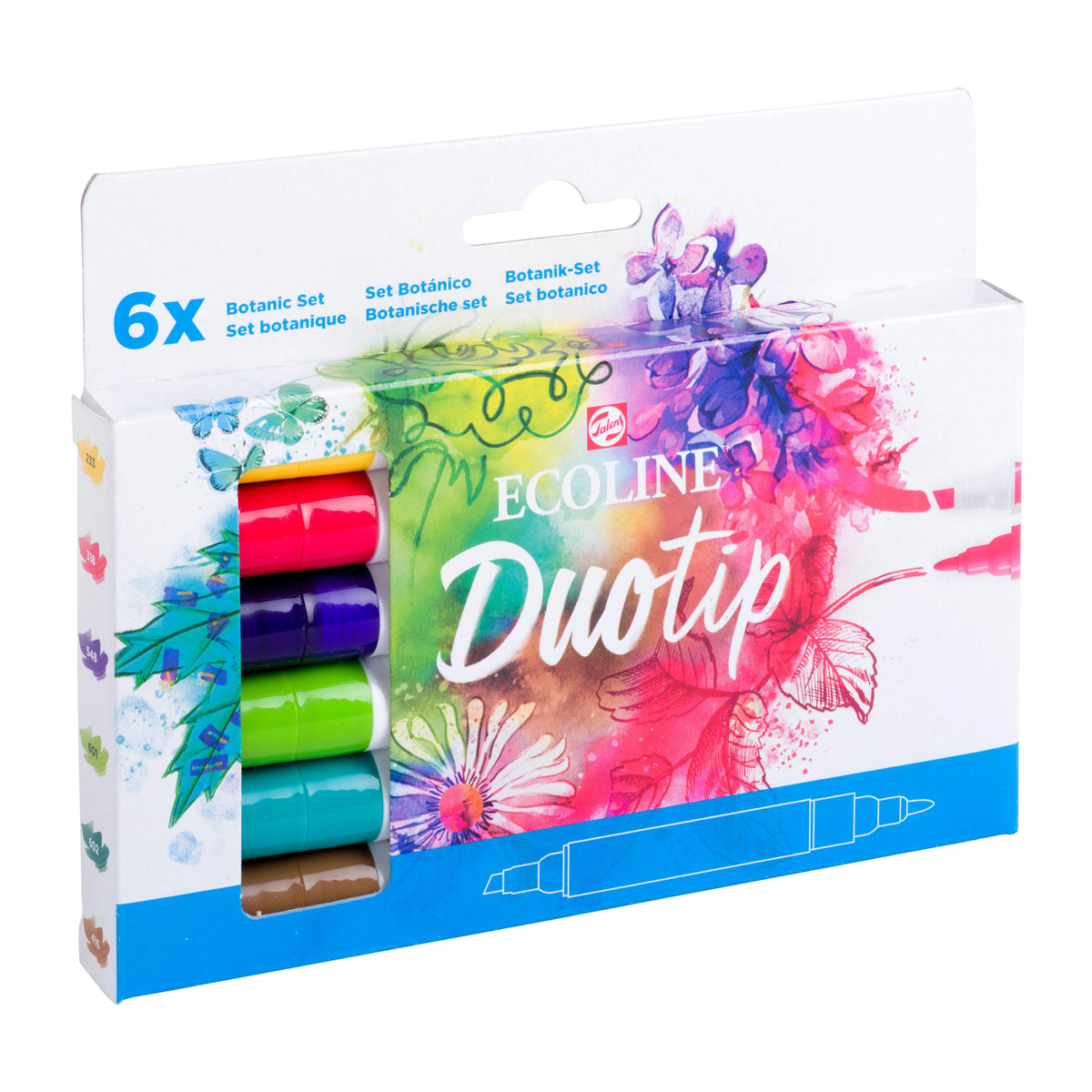 ECOLINE WATERCOLOR DUO TIP SET/6 BOTANIC