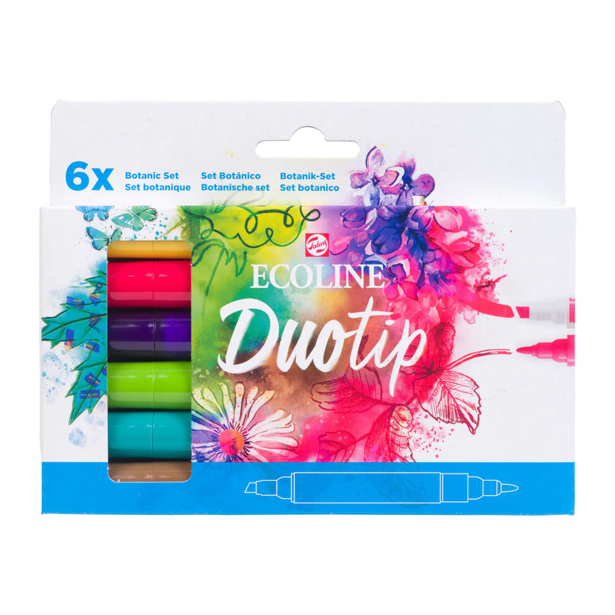 ECOLINE WATERCOLOR DUO TIP SET/6 BOTANIC