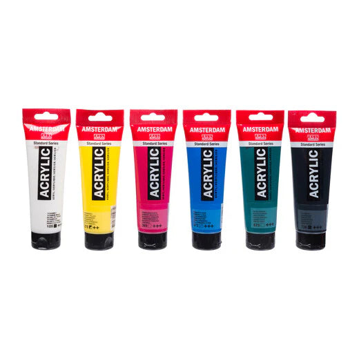 AMSTERDAM STANDARD ACRYLIC CLASSROOM SET – 6X120 ML