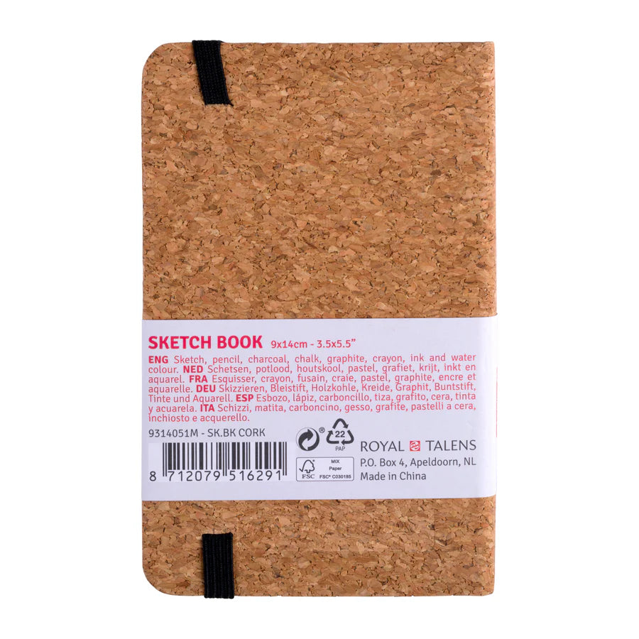 TALENS ART CREATION SKETCHBOOK CORK | 9 X 14 CM, 140 G, 80 SHEETS