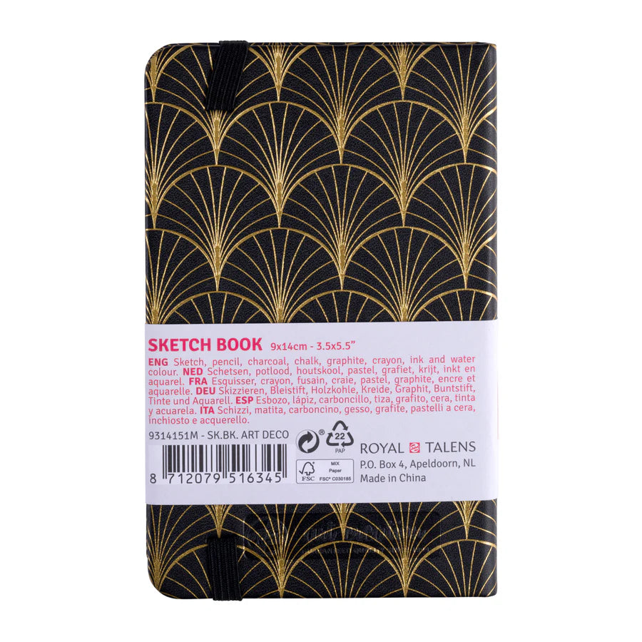 TALENS ART CREATION SKETCHBOOK ART DECO | 9 X 14 CM, 140 G, 80 SHEETS