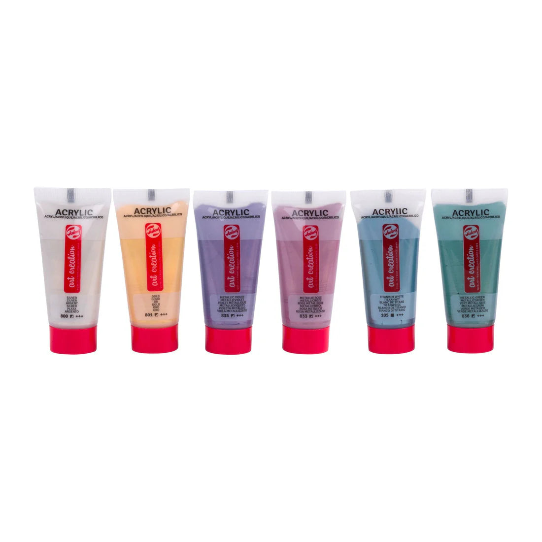 TAC ACRYL SET 6X12ML METALLIC