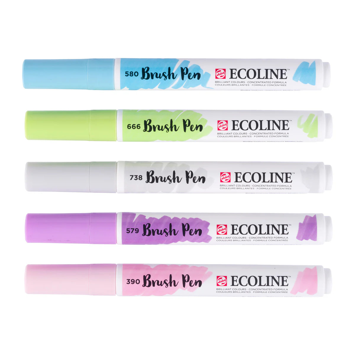 ECOLINE WATERCOLOR BRUSHPEN SET/5 PASTEL