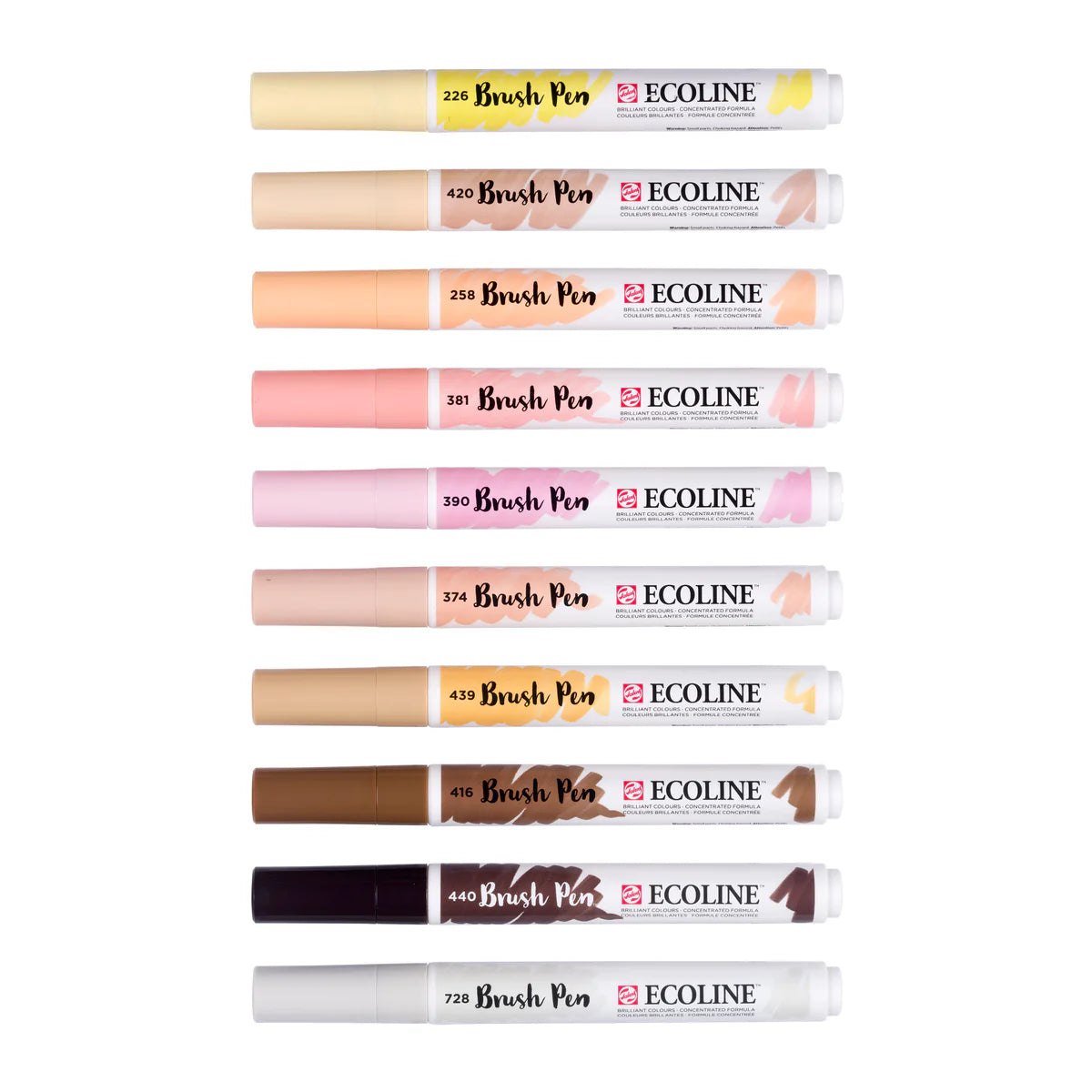 ECOLINE WATERCOLOUR BRUSHPEN SET/10 PORTRAIT COLORS