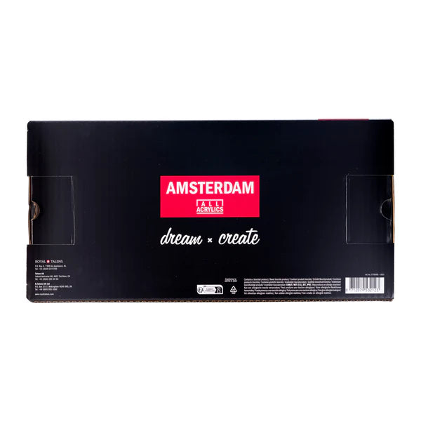 AMSTERDAM STANDARD SERIES ACRYLIC SET – 18 × 120ML (VALUE PACK)