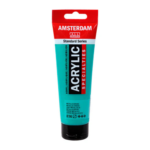 AMSTERDAM STANDARD ACRYLIC 120ML METALLIC GREEN 836