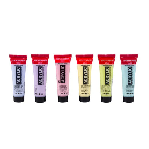AMSTERDAM STANDARD ACRYLIC 6X20ML PASTEL SET