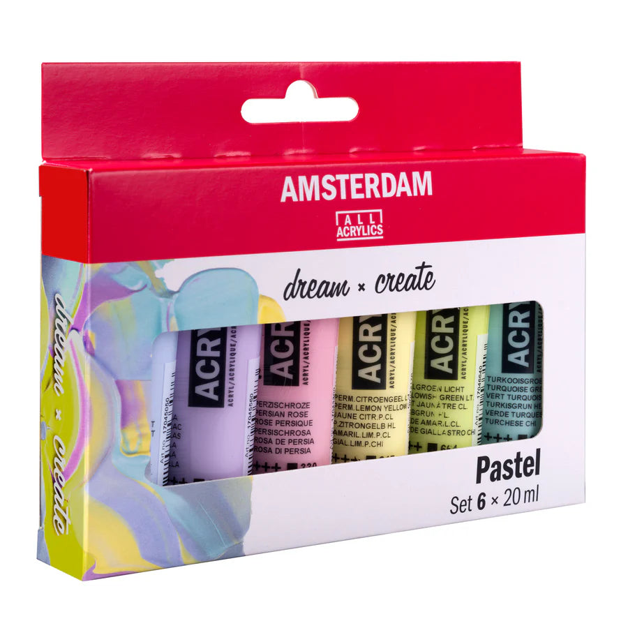 AMSTERDAM STANDARD ACRYLIC 6X20ML PASTEL SET