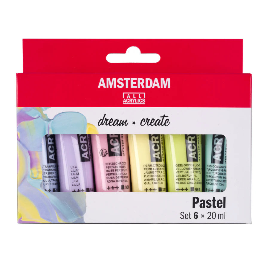 AMSTERDAM STANDARD ACRYLIC 6X20ML PASTEL SET