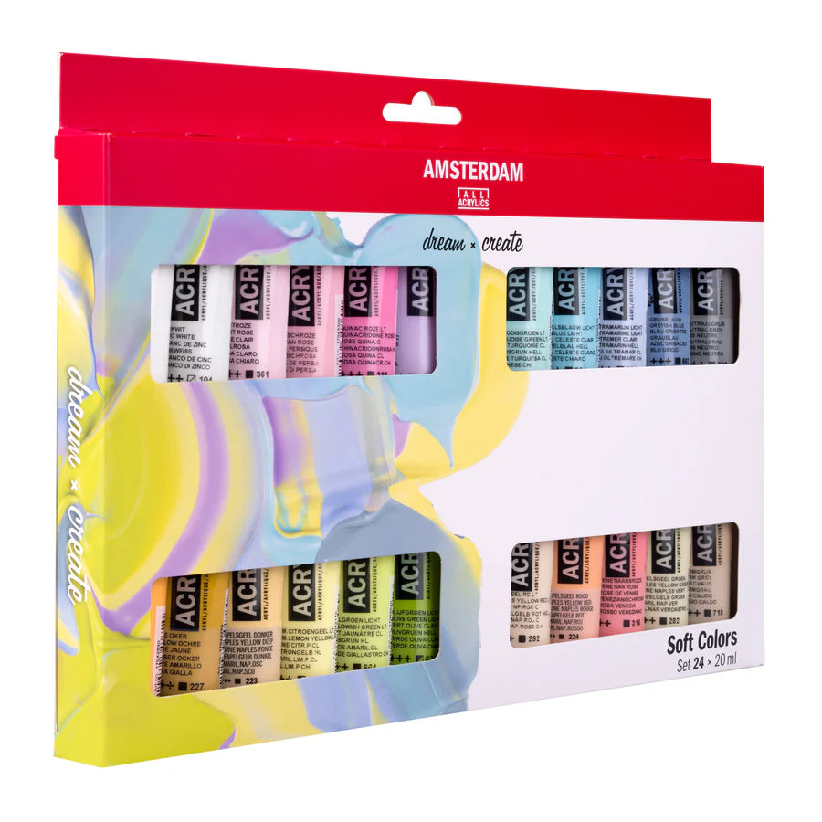 AMSTERDAM STANDARD ACRYLIC 24X20ML PASTEL SET