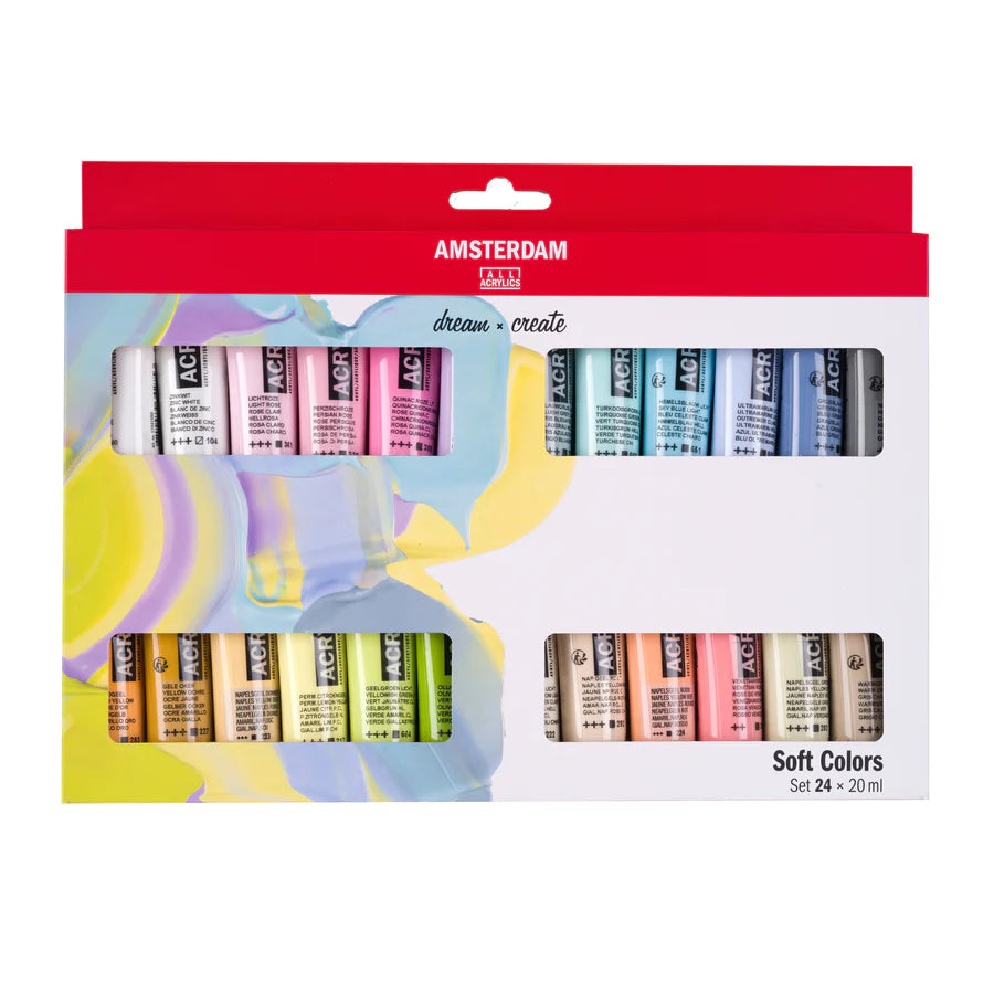 AMSTERDAM STANDARD ACRYLIC 24X20ML PASTEL SET