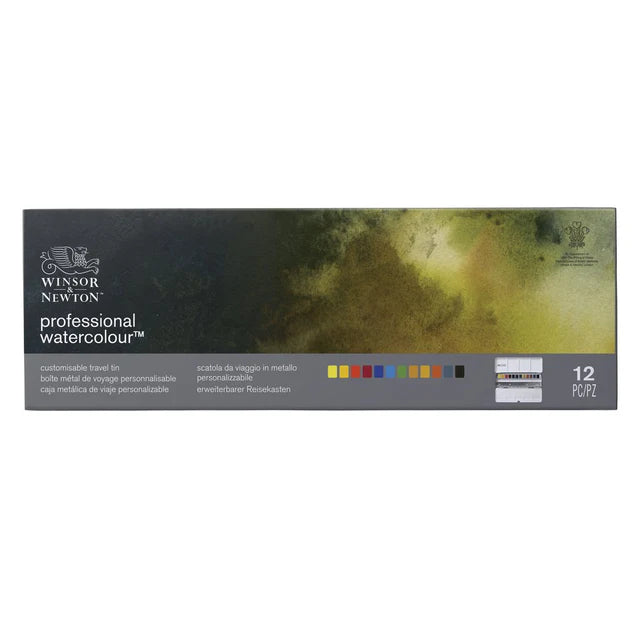 PROFFESIONAL WATERCOLORS CUSTOMIZABLE TRAVEL TIN